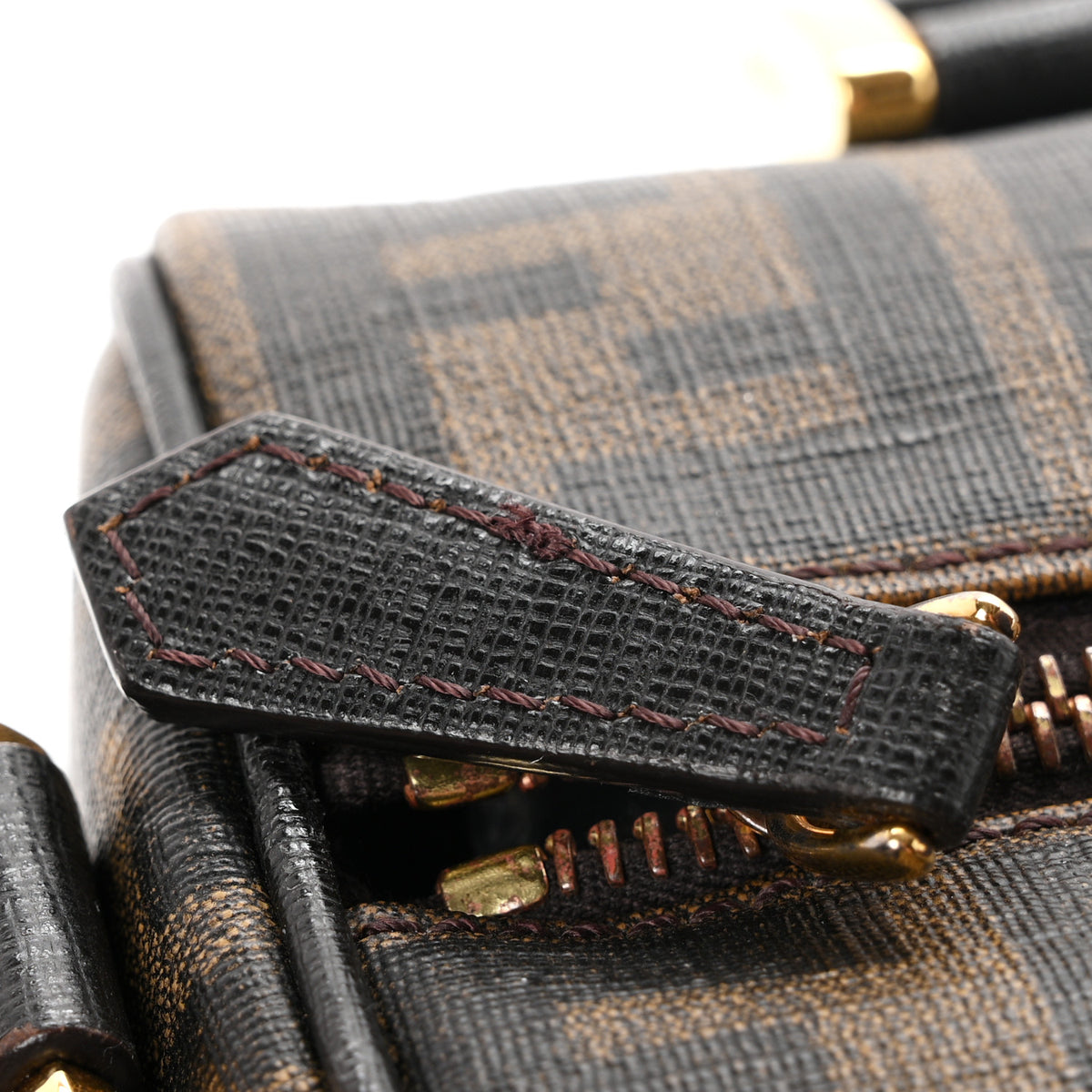 Zucca Cuoio Lucido Mini Boston Satchel Tobacco Moro