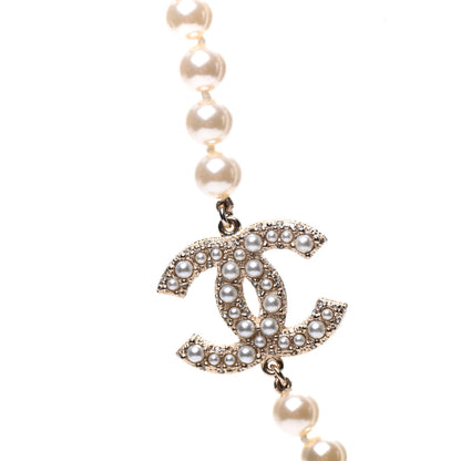 Chanel Graduated Pearl CC Short Necklace Gold 4 of 6
