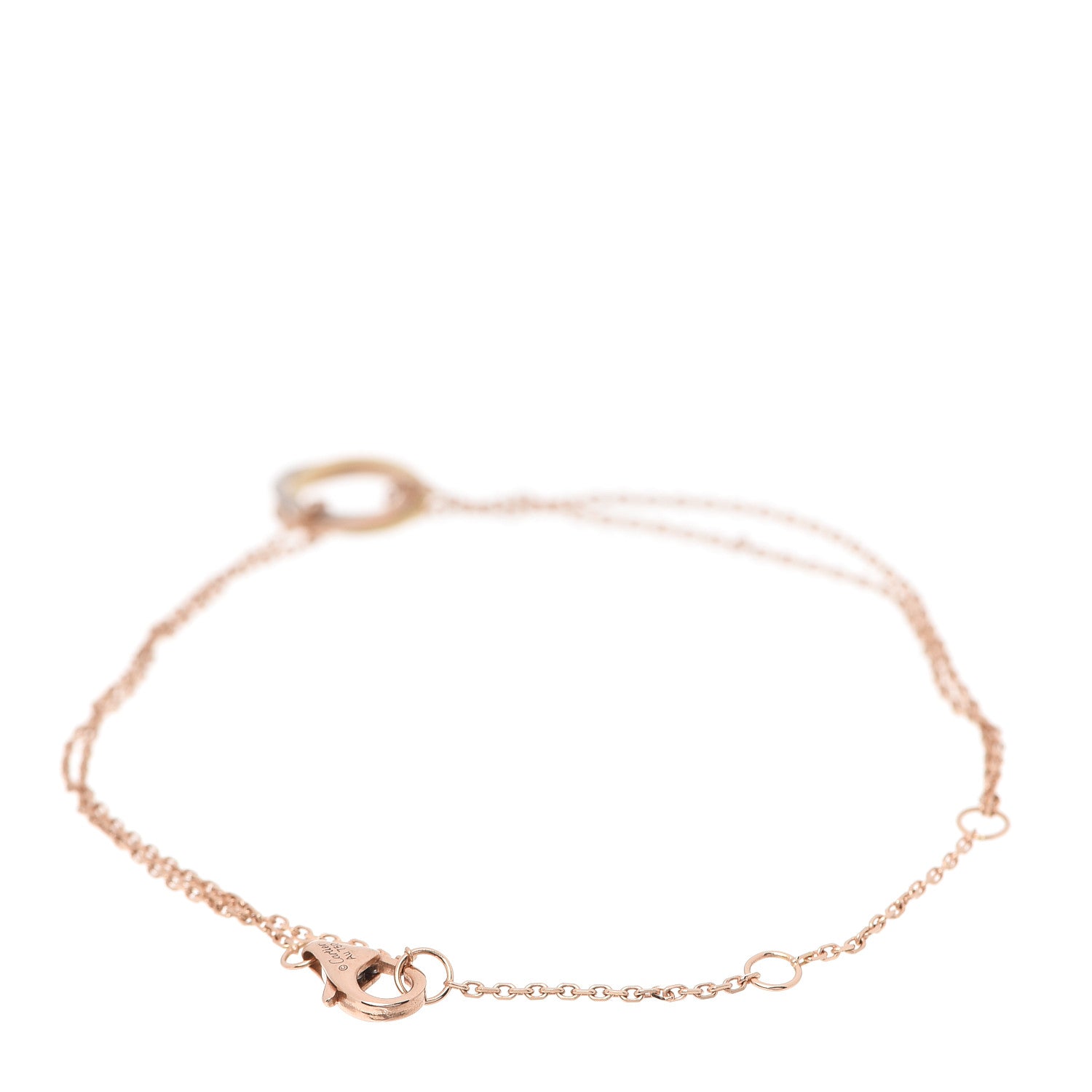 Cartier 18K Pink Yellow White Gold Trinity Bracelet 3 of 6