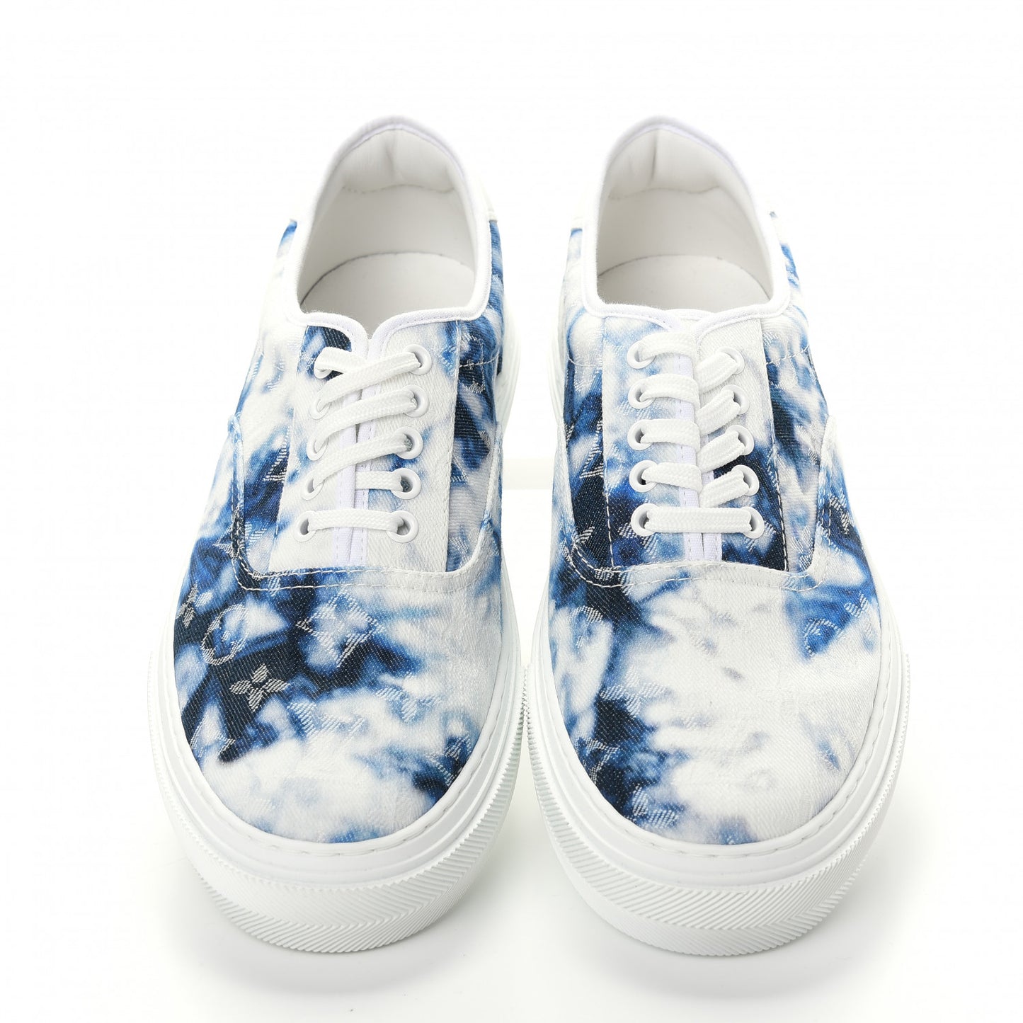 Denim Monogram Trocadero Tie Dye Sneakers 8 Marine