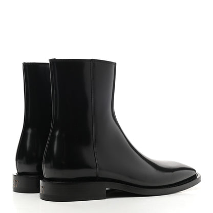 Balenciaga Polished Calfskin Rim Boots 37 Black 4 of 8