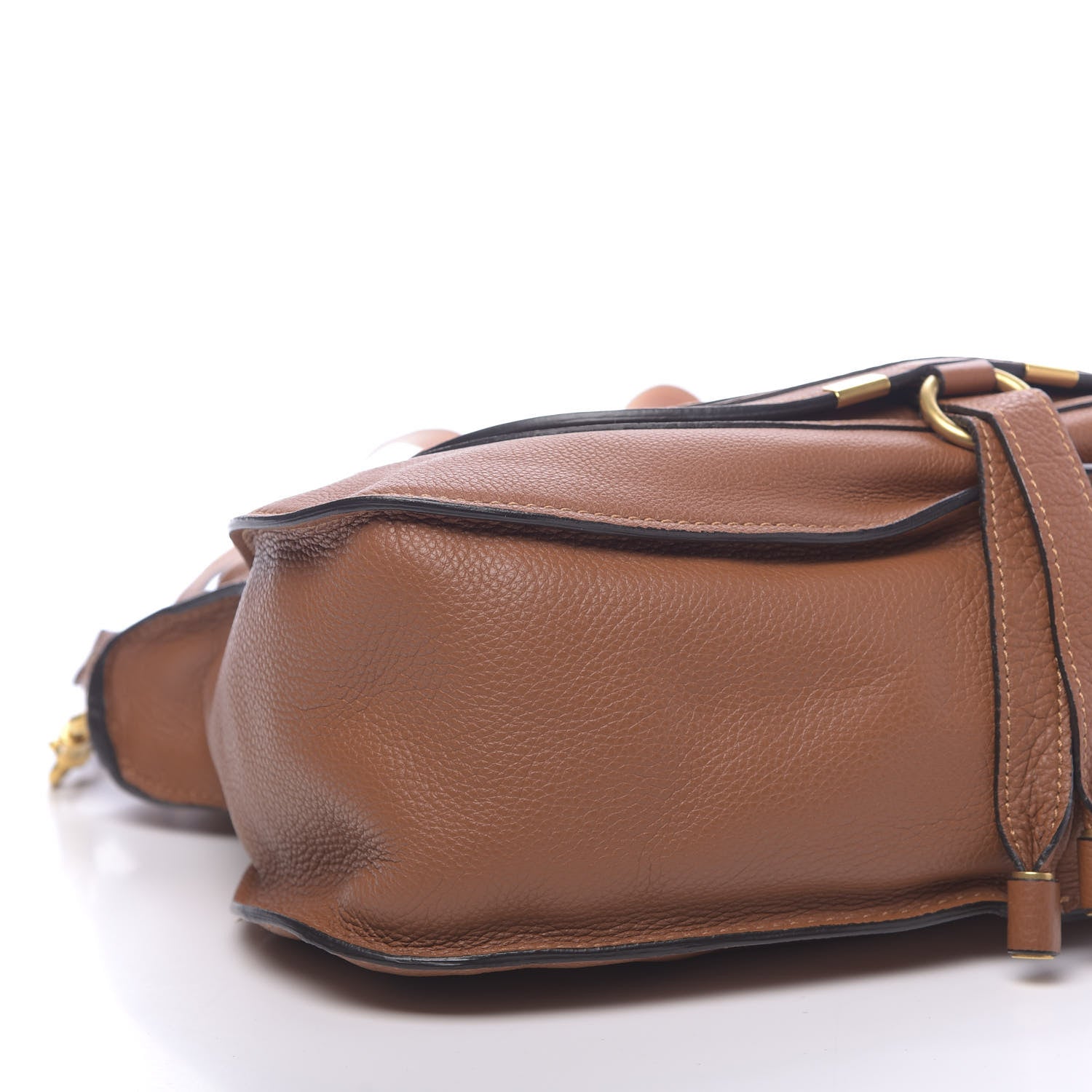 Chloe Calfskin Medium Marcie Satchel Tan 8 of 14