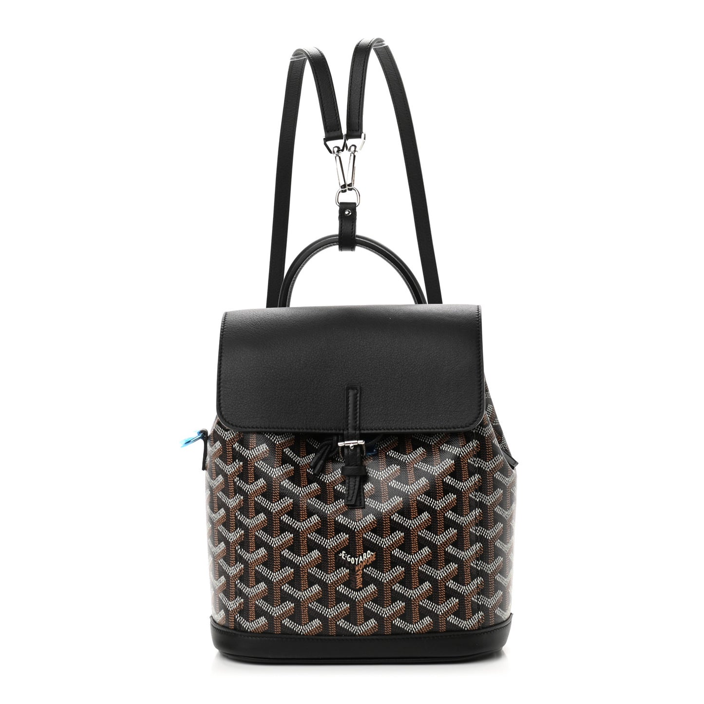 Goyardine Calfskin Mini Alpin Backpack Black
