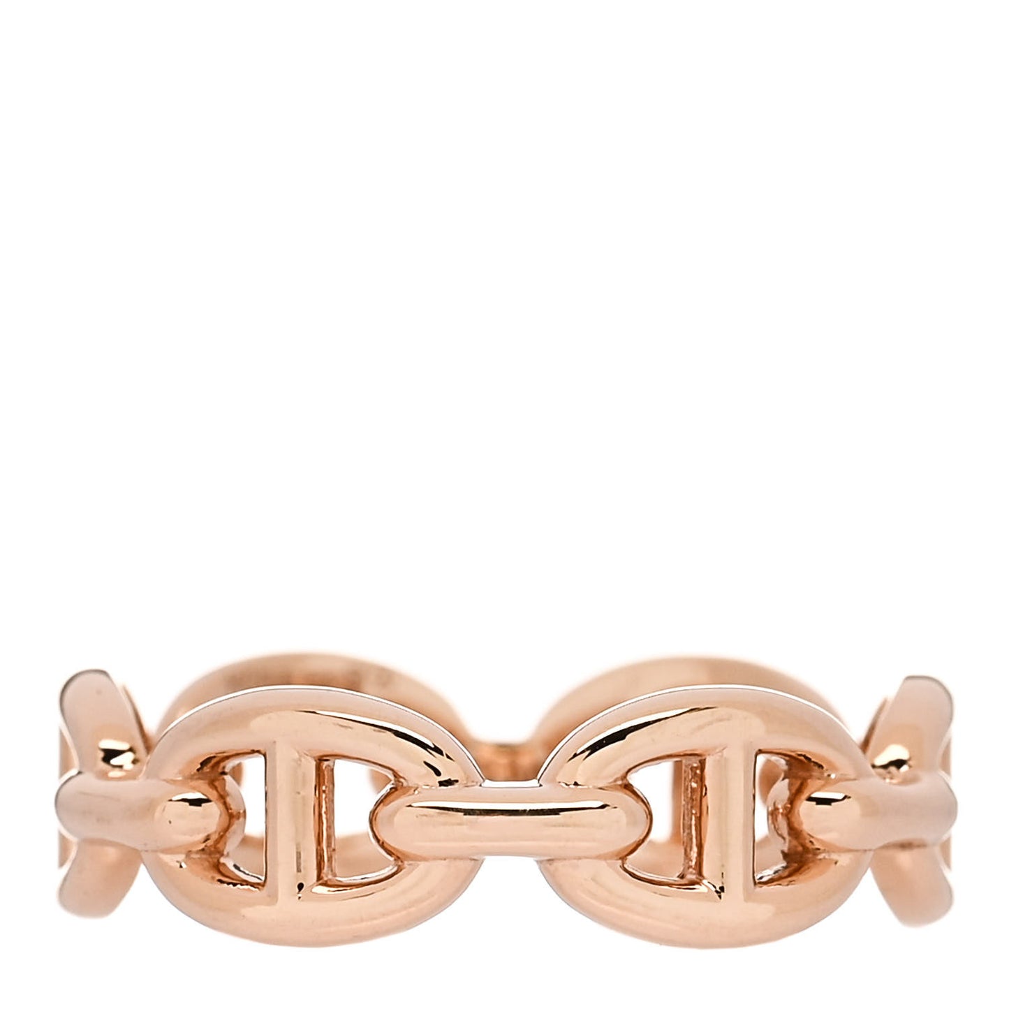 18K Rose Gold PM Chaine D'Ancre Enchainee Ring 54 7