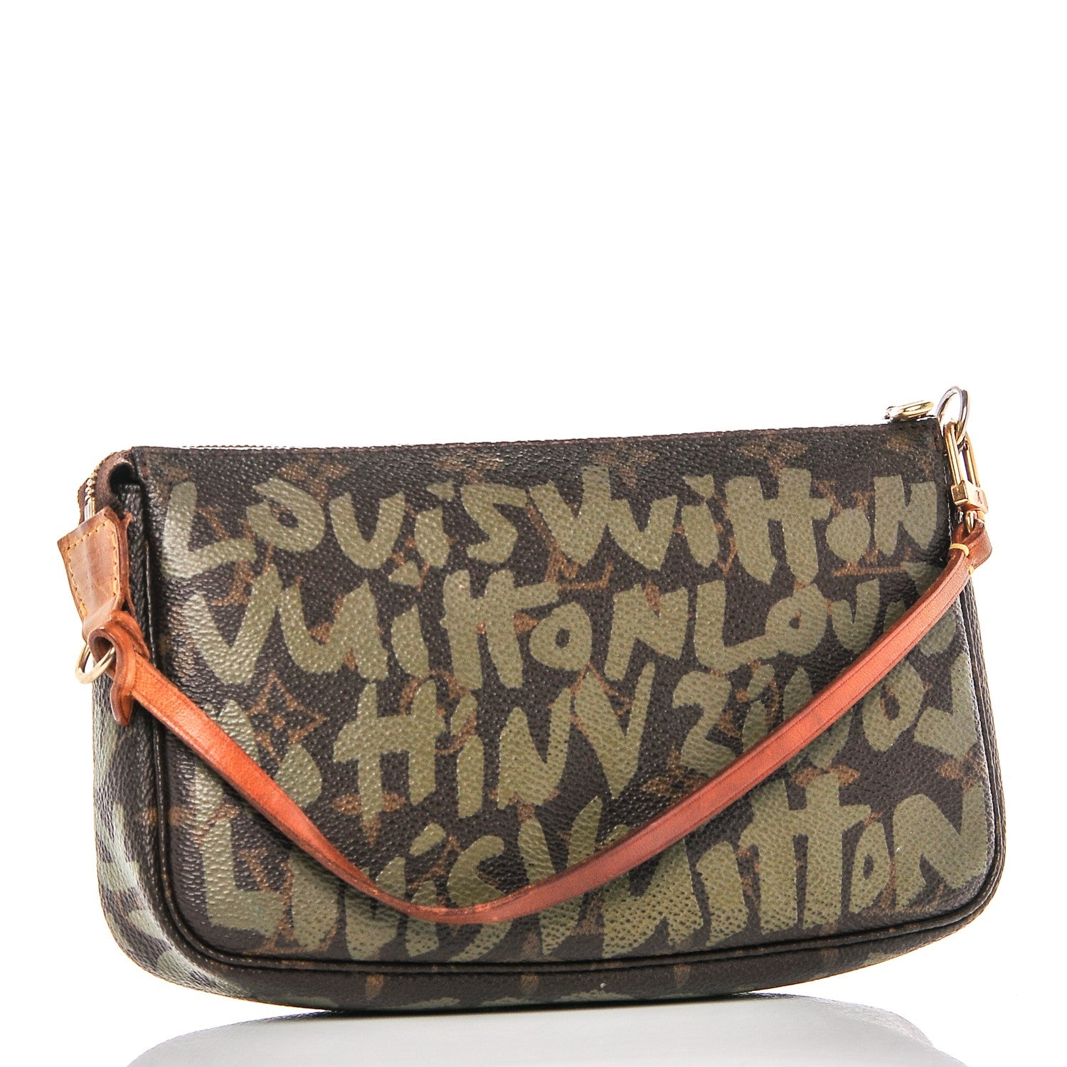 Louis Vuitton Monogram Graffiti Pochette Accessories Kaki 2 of 8