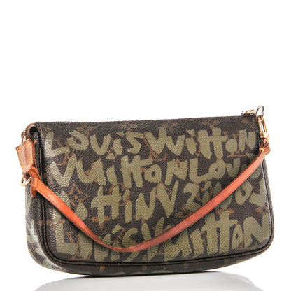 Louis Vuitton Monogram Graffiti Pochette Accessories Kaki 2 of 8