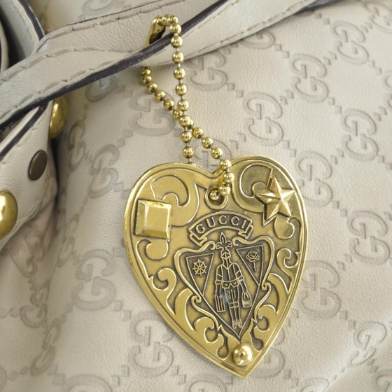 Gucci Guccissima Babouska Vertical Tote White 7 of 11
