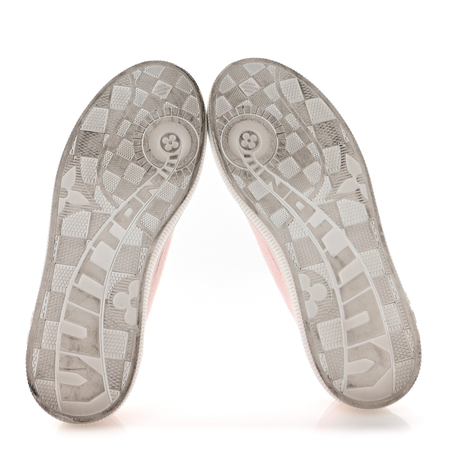 Louis Vuitton Denim Monogram Lagoon Sneakers 35 Pink 6 of 9