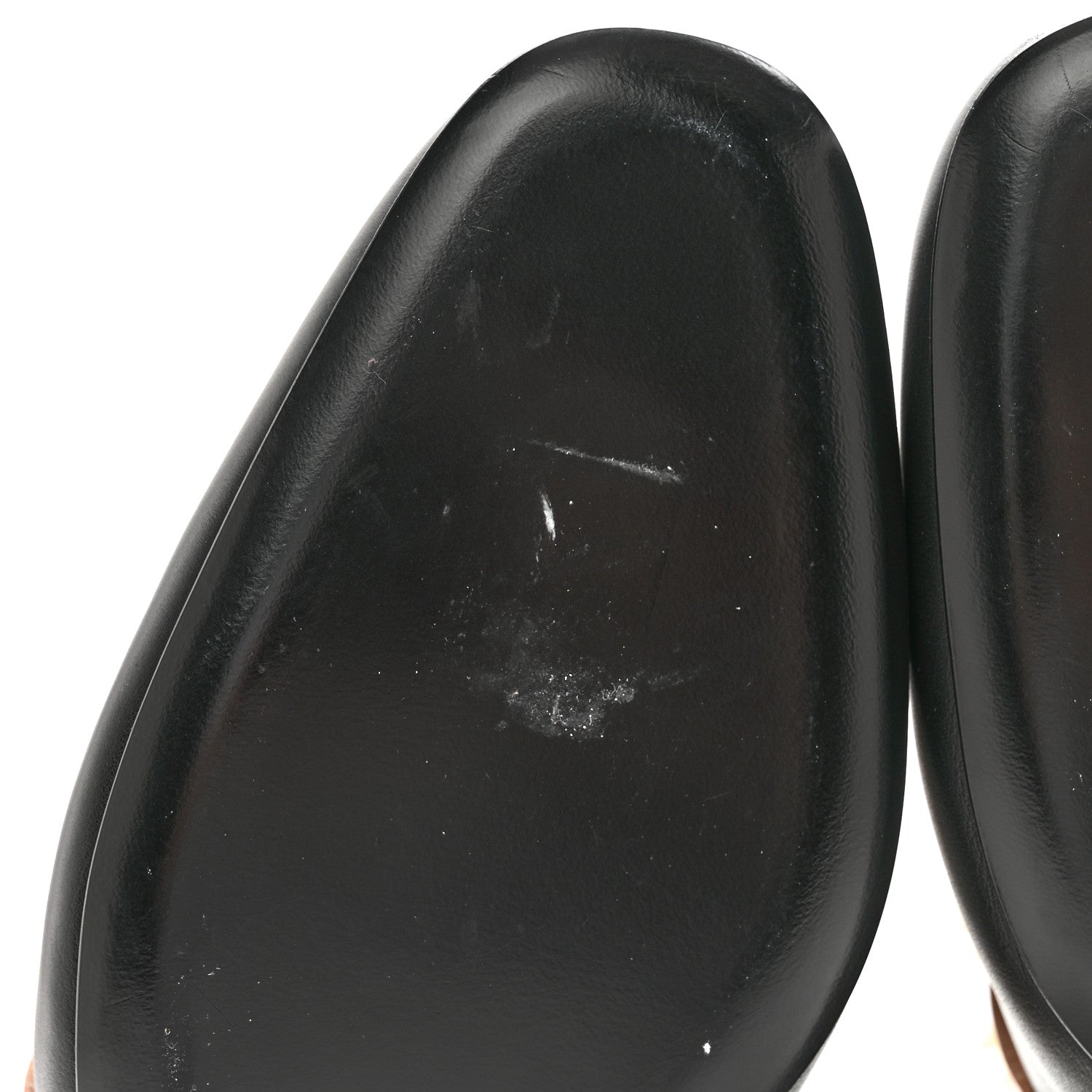 Hermes Shearling Calfskin Womens Oz Mules 38.5 Naturel Black 10 of 11