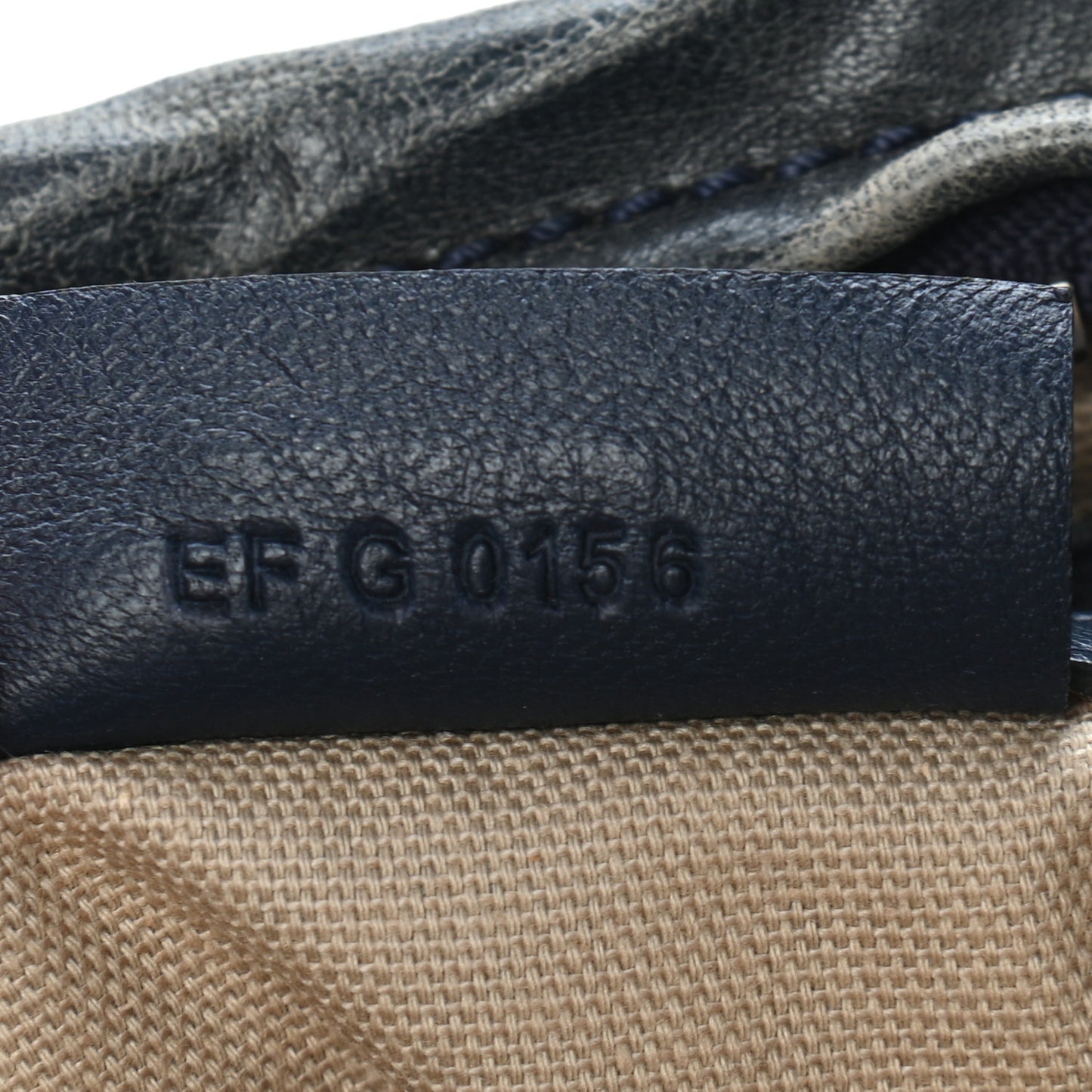 Tumbled Sheepskin Small Pandora Navy