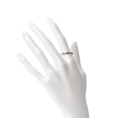 Tiffany Platinum 3mm Milgrain Wedding Band Ring 54 7 2 of 4