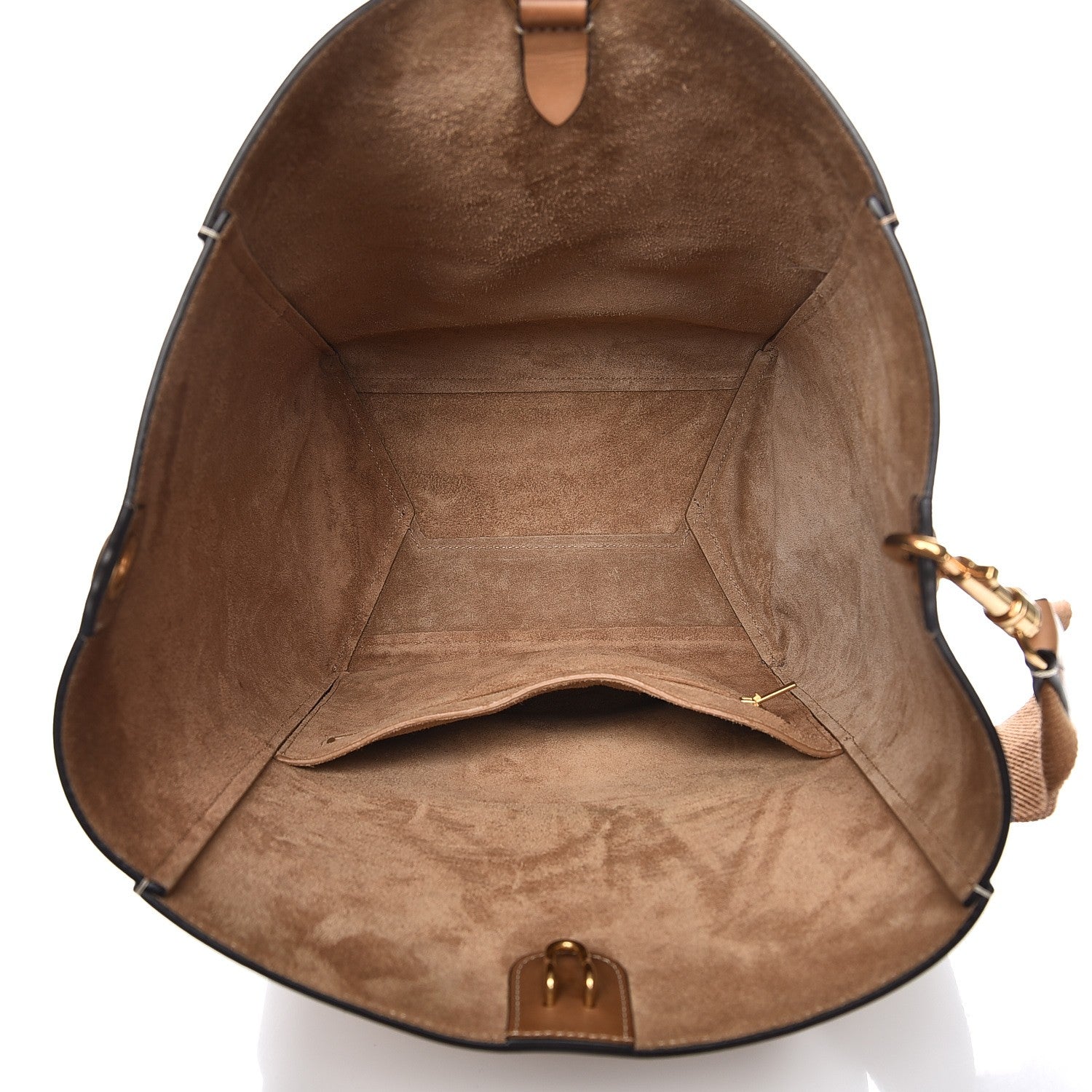 Celine Natural Calfskin Sangle Bucket Bag Light Camel 5 of 8
