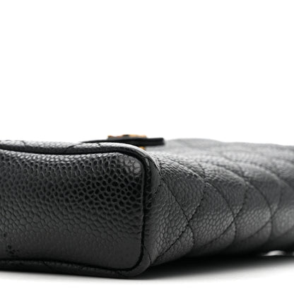 Chanel Caviar Quilted Phone Holder Black 11 of 12