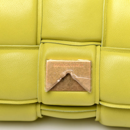 Bottega Veneta Lambskin Maxi Intreccio Padded Chain Cassette Crossbody Bag Kiwi 9 of 9