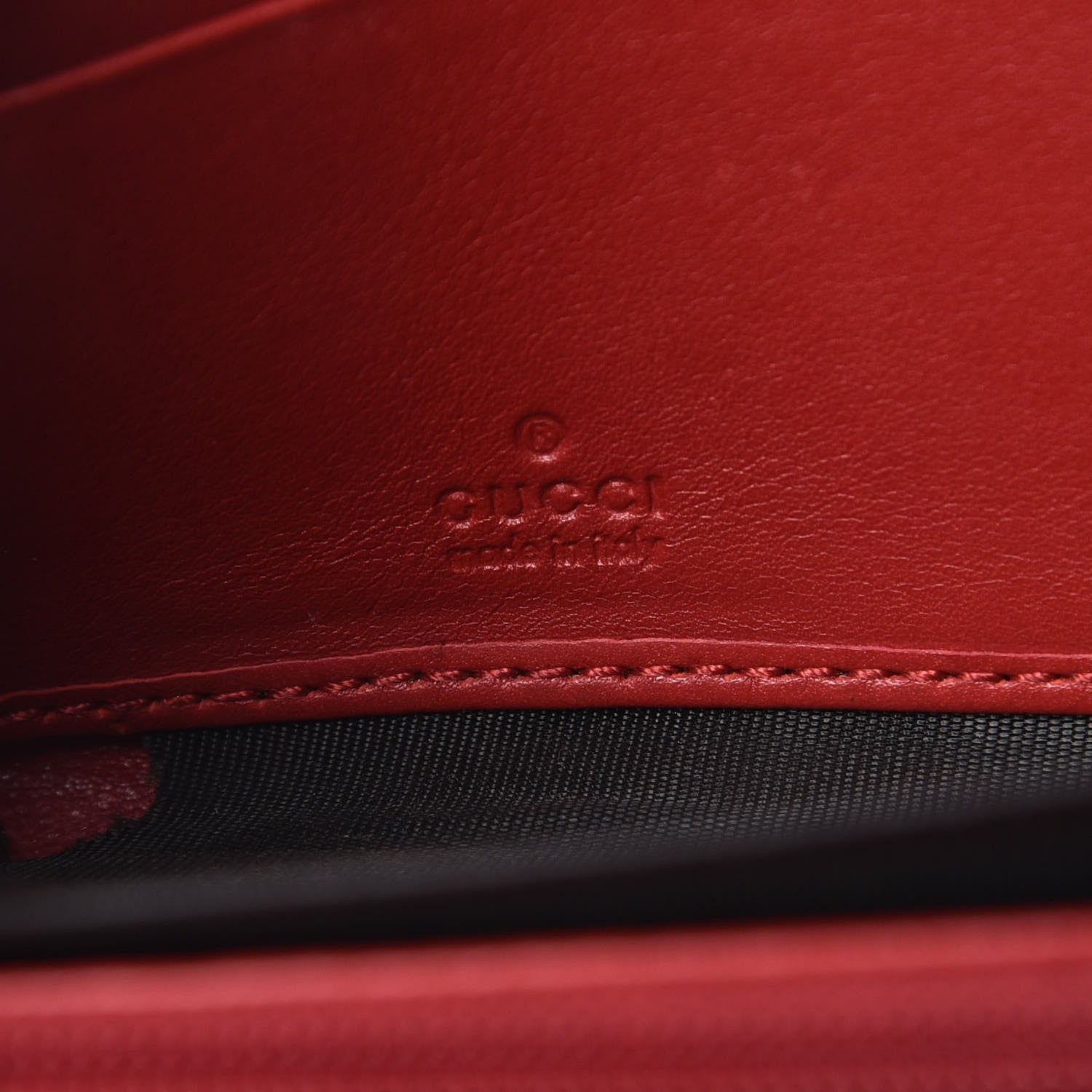 Gucci Calfskin Matelasse GG Marmont Zip Around Wallet Hibiscus Red 6 of 15