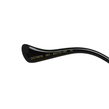 Gucci Metal Navigator Square Sunglasses GG1087S Gold Black 5 of 7
