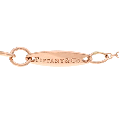 Tiffany 18K Rose Gold Elsa Peretti Letter E Pendant Necklace 4 of 5