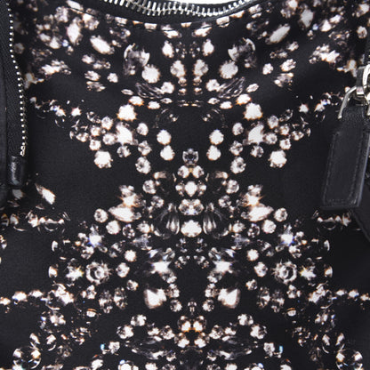 Alexander McQueen Silk Dandelion Print De Manta Clutch Black 9 of 9