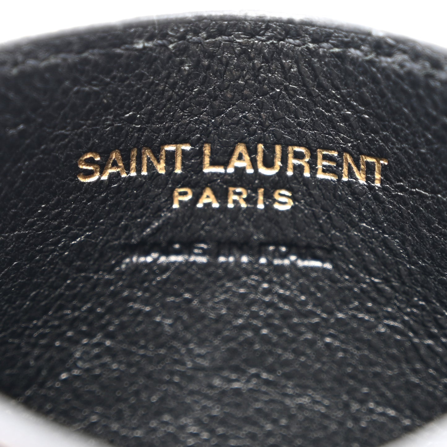Grain De Poudre Matelasse Chevron Monogram Credit Card Case Black