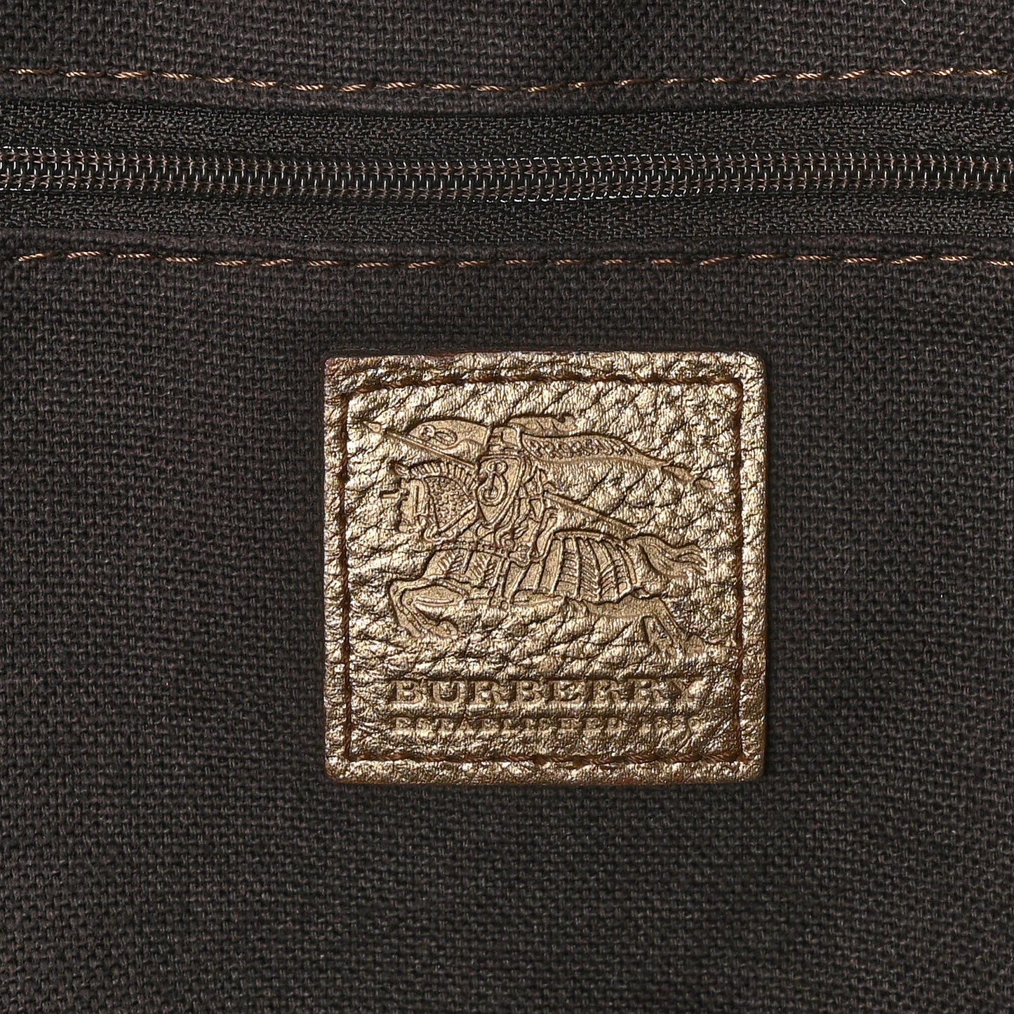 Metallic Woven Haymarket Check Thornley Satchel Gold