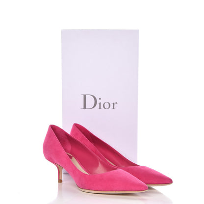 Christian Dior Suede Cherie Pointy Toe 50mm Pumps 38 Fuchsia 11 of 11
