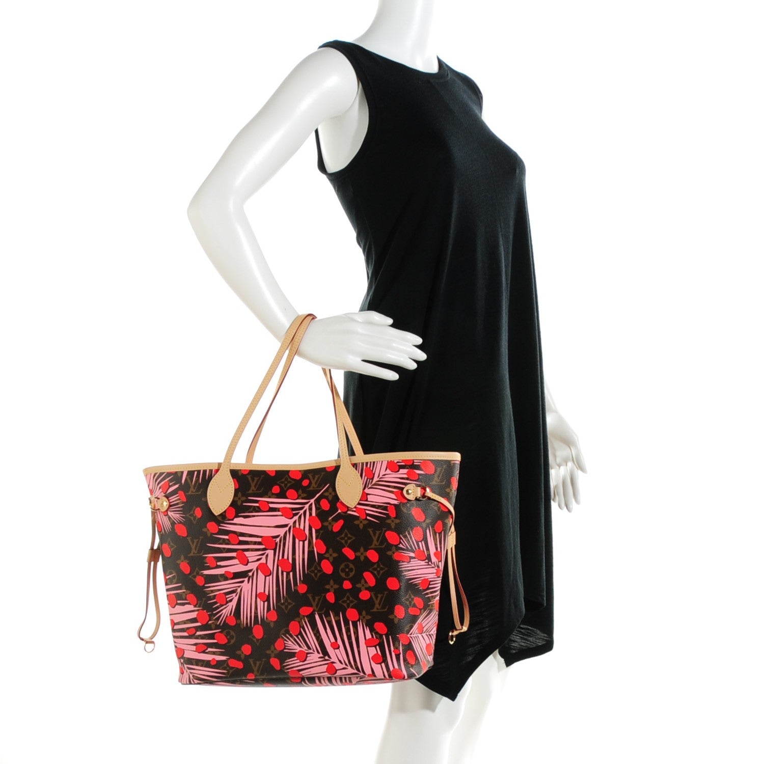 Louis Vuitton Monogram Jungle Dots Neo Neverfull MM Sugar Pink Poppy 2 of 9