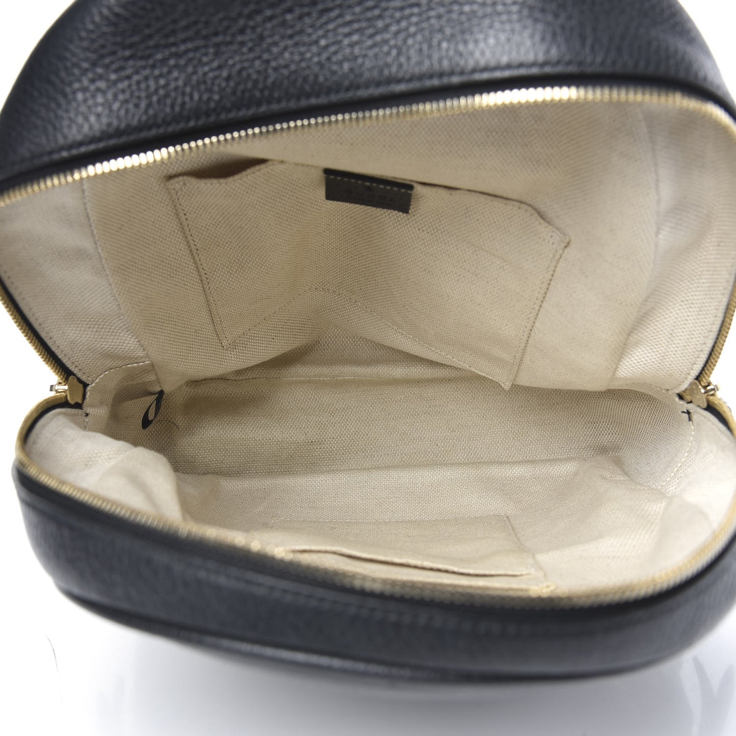 Pebbled Calfskin Soho Chain Backpack Black