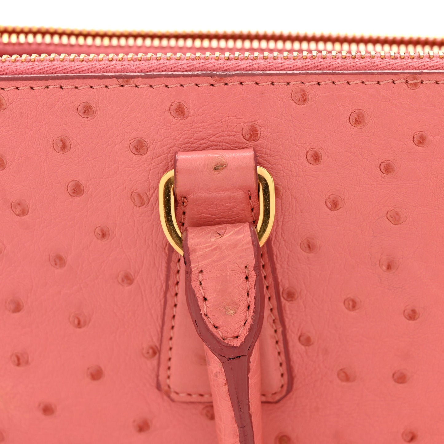 Ostrich Large Galleria Double Zip Tote Begonia