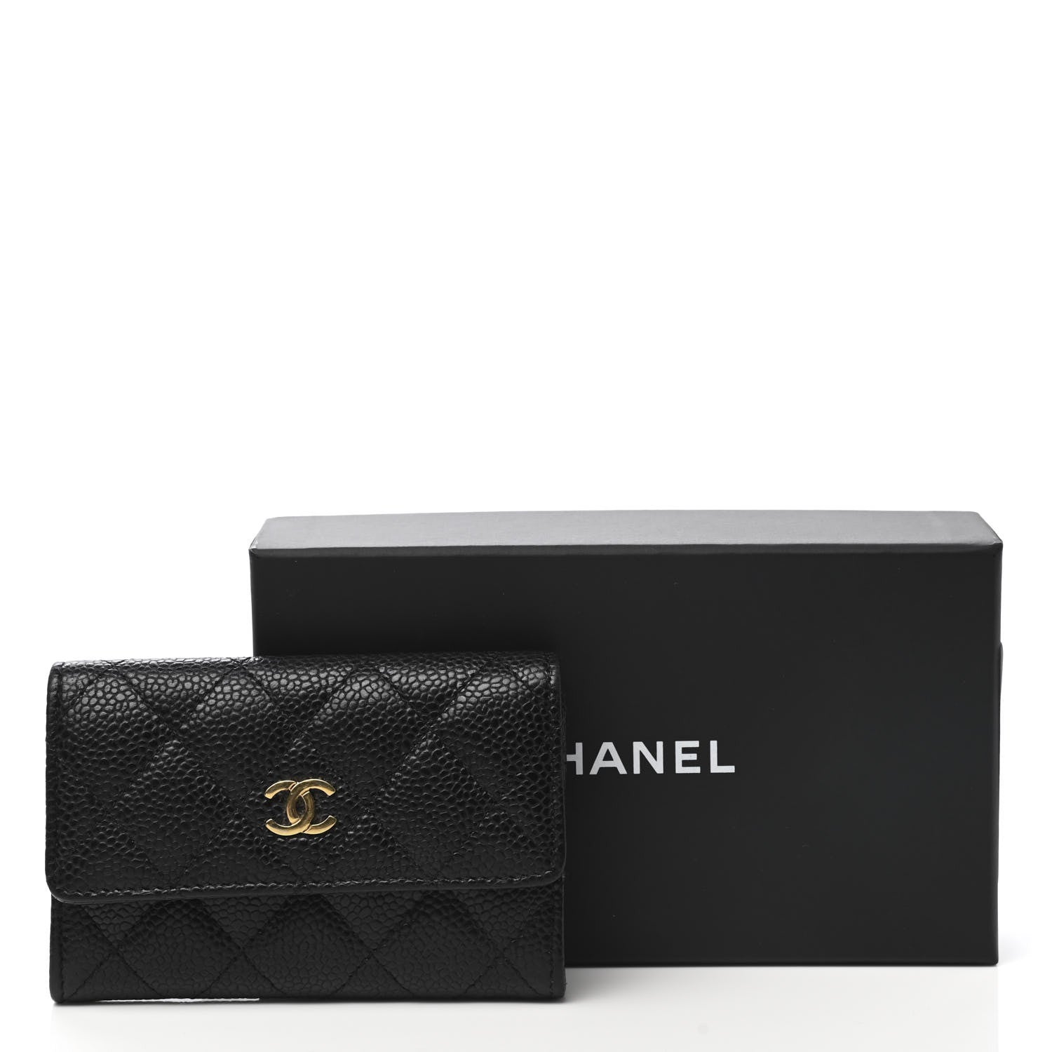 Chanel Caviar Quilted Flap Card Holder Black 10 of 10