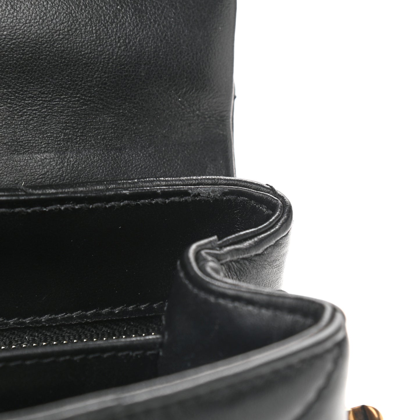 Calfskin Y Quilted Monogram Toy Loulou Crossbody Bag Black