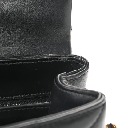 Saint Laurent Calfskin Y Quilted Monogram Toy Loulou Crossbody Bag Black 12 of 15