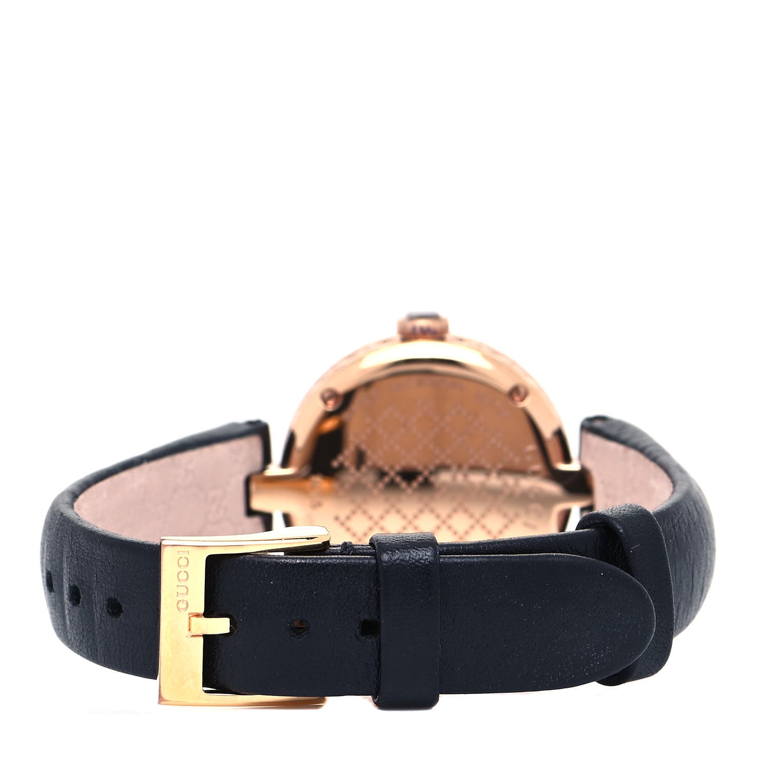 Gucci Stainless Steel Calfskin 27mm Diamantissima Quartz Watch Black 3 of 5