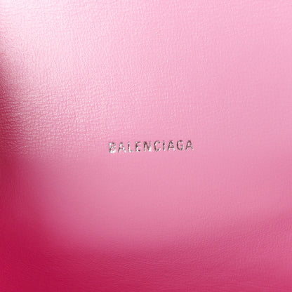 Balenciaga Washed Denim BB Monogram Hourglass Top Handle Bag XS Pink 6 of 10