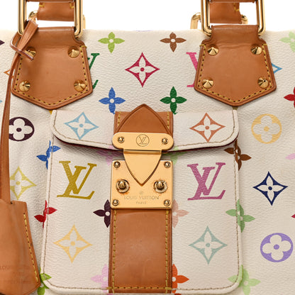 Louis Vuitton Monogram Multicolor Speedy 30 White 7 of 9