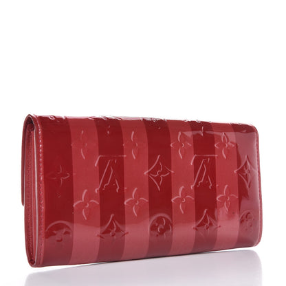 Louis Vuitton Vernis Rayures Sarah Wallet Pomme D'Amour 3 of 8