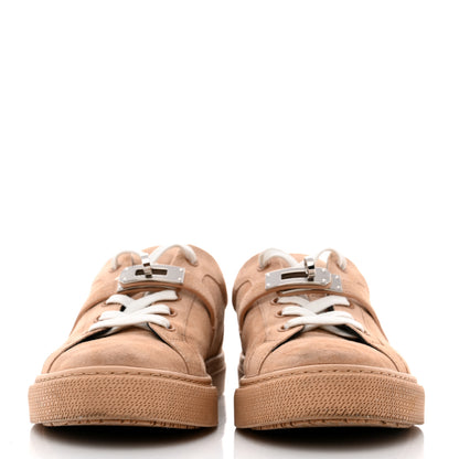 Hermes Suede Day Sneakers 37 Bois De Santal 2 of 9