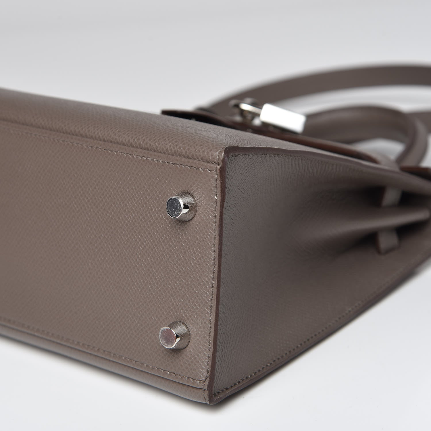 Hermes Epsom Kelly Sellier 25 Etain 9 of 40