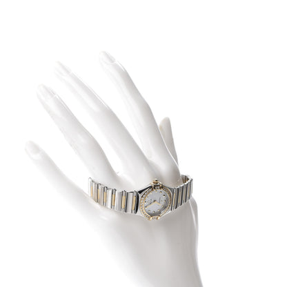 Omega Stainless Steel 18K Yellow Gold Diamond Bezel Mother of Pearl 23mm Constellation My Choice Quartz Watch 895.1243 2 of 7