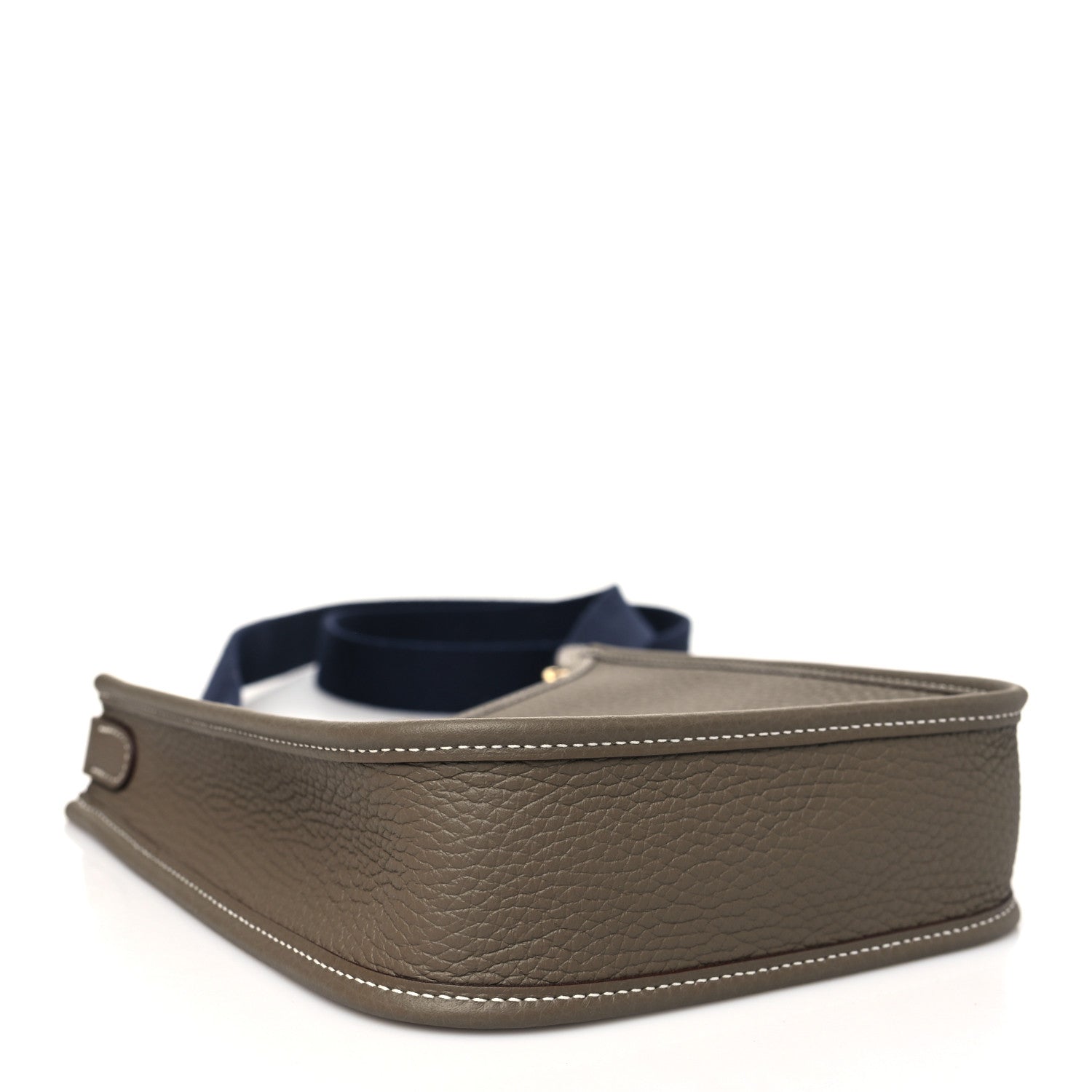 Hermes Taurillon Clemence Amazone Evelyne TPM Etoupe Bleu Indigo 4 of 11