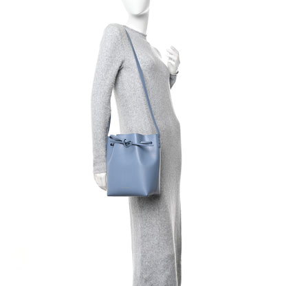 Mansur Gavriel Saffiano Mini Bucket Bag Blue 2 of 10