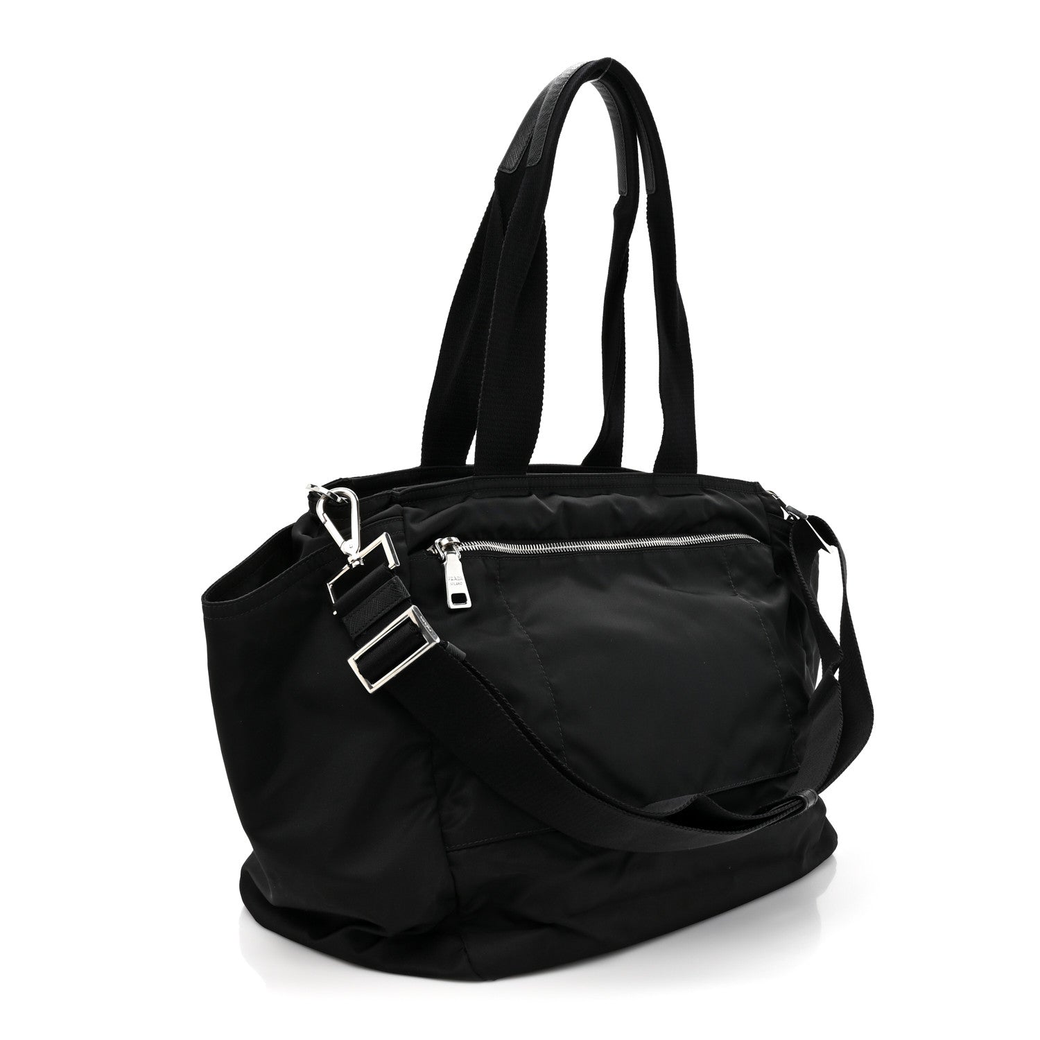 Prada Nylon Vela Baby Bag Black 4 of 10
