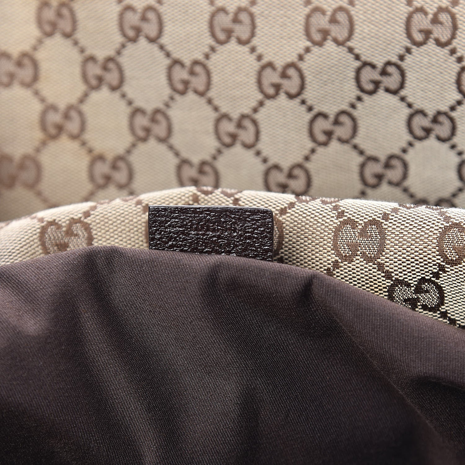 Gucci GG Monogram Web Large Collapsible Carry On Duffle Beige Brown 6 of 13