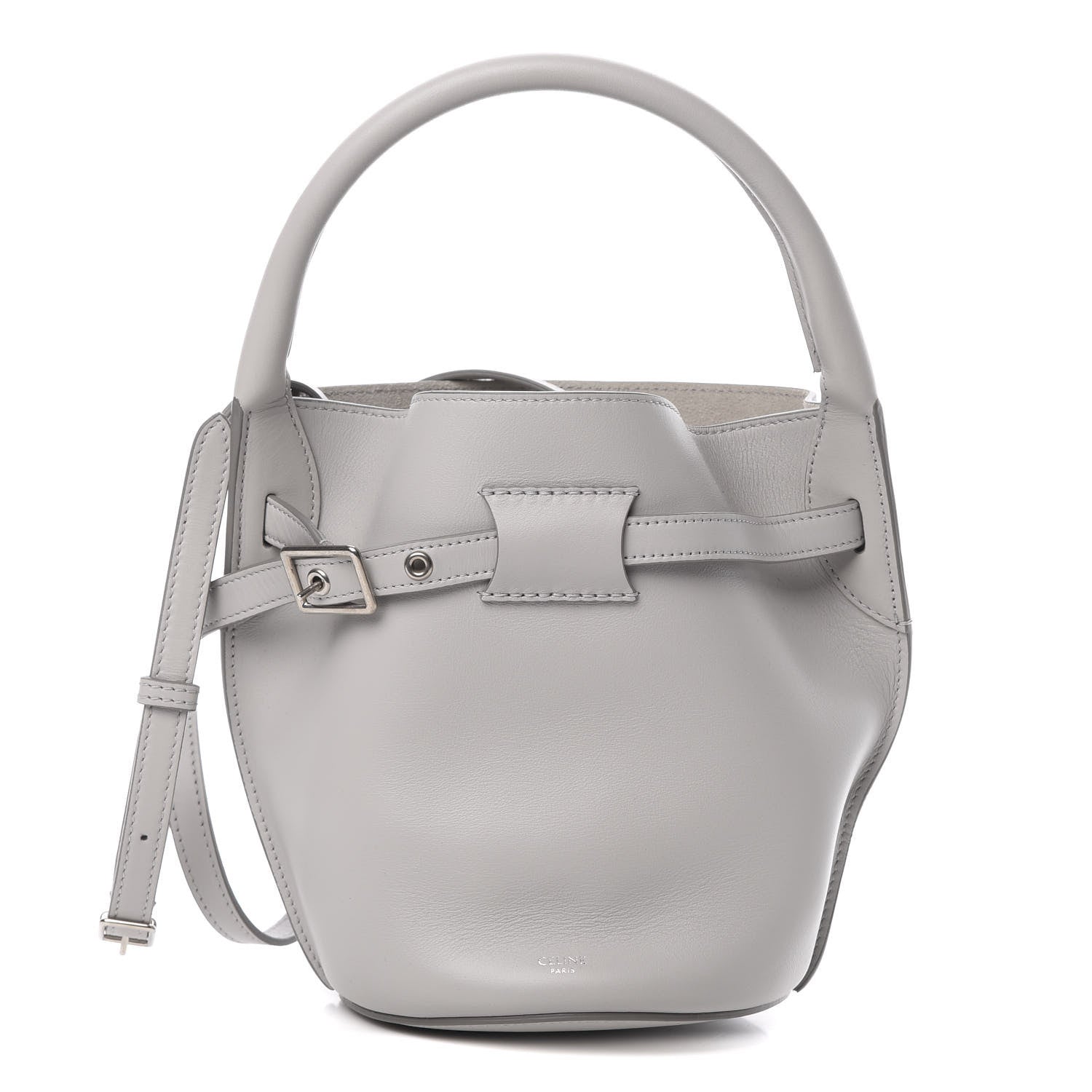 Celine Smooth Calfskin Nano Big Bag Bucket Light Grey 1 of 11