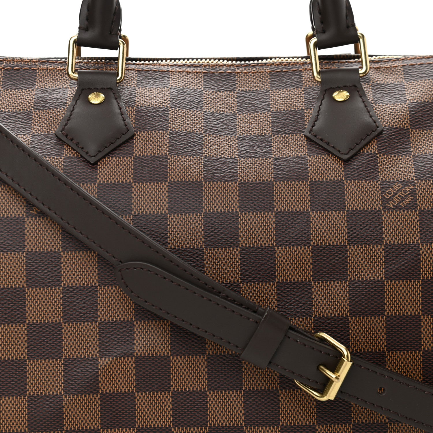 Louis Vuitton Damier Ebene Speedy Bandouliere 30 8 of 10