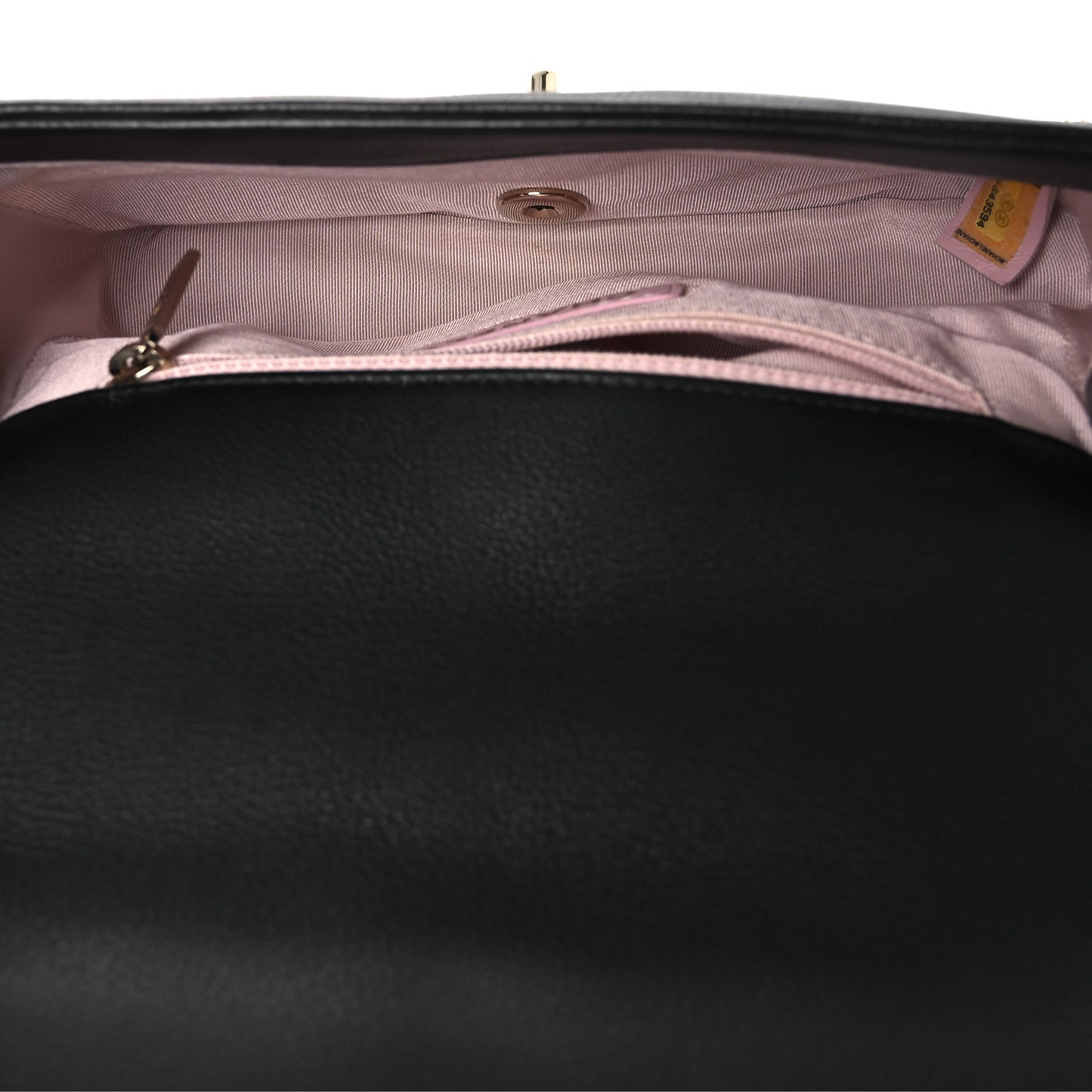 Caviar Quilted Small Studded Flap Black