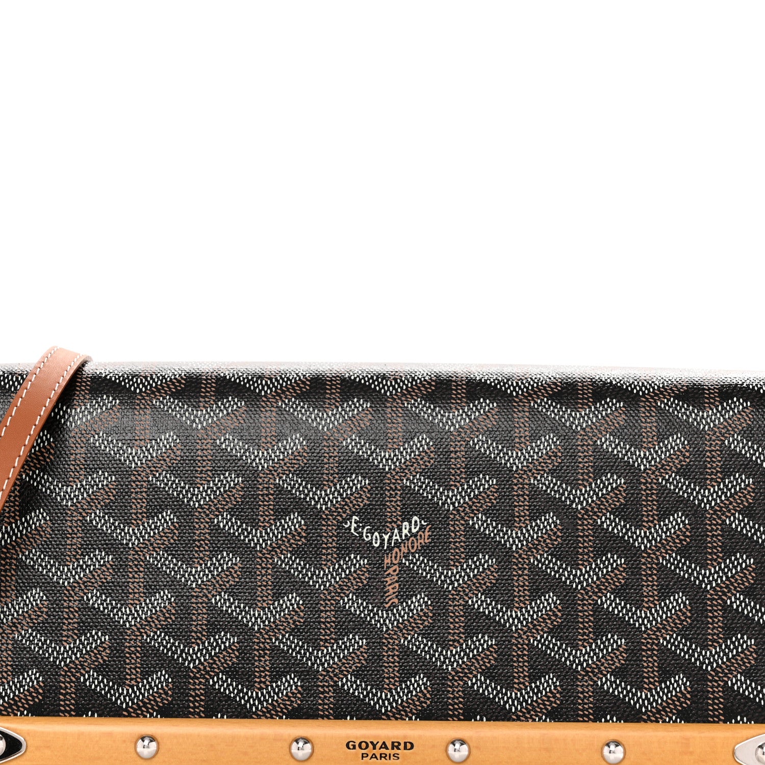 Goyard Goyardine Monte Carlo Clutch PM Black Gold 8 of 12