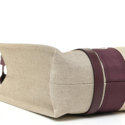 Chloe Cotton Calfskin Medium Woody Ribbon Tote Burgundy 7 of 12