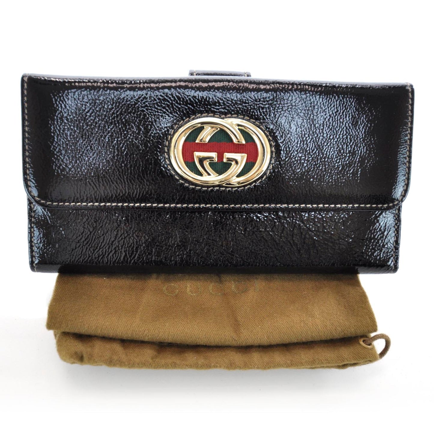 Patent Britt Continental Wallet Black