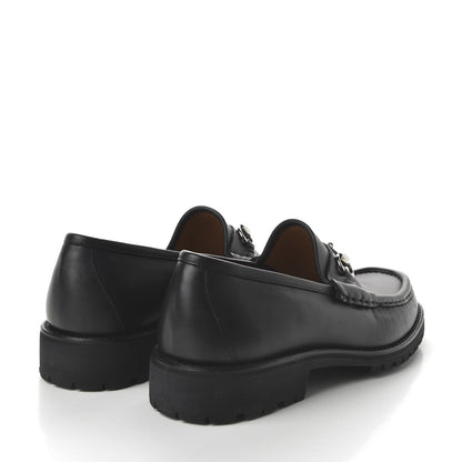 Gucci Laredo Calfskin Mens Horsebit Loafers 9.5 Black 4 of 10