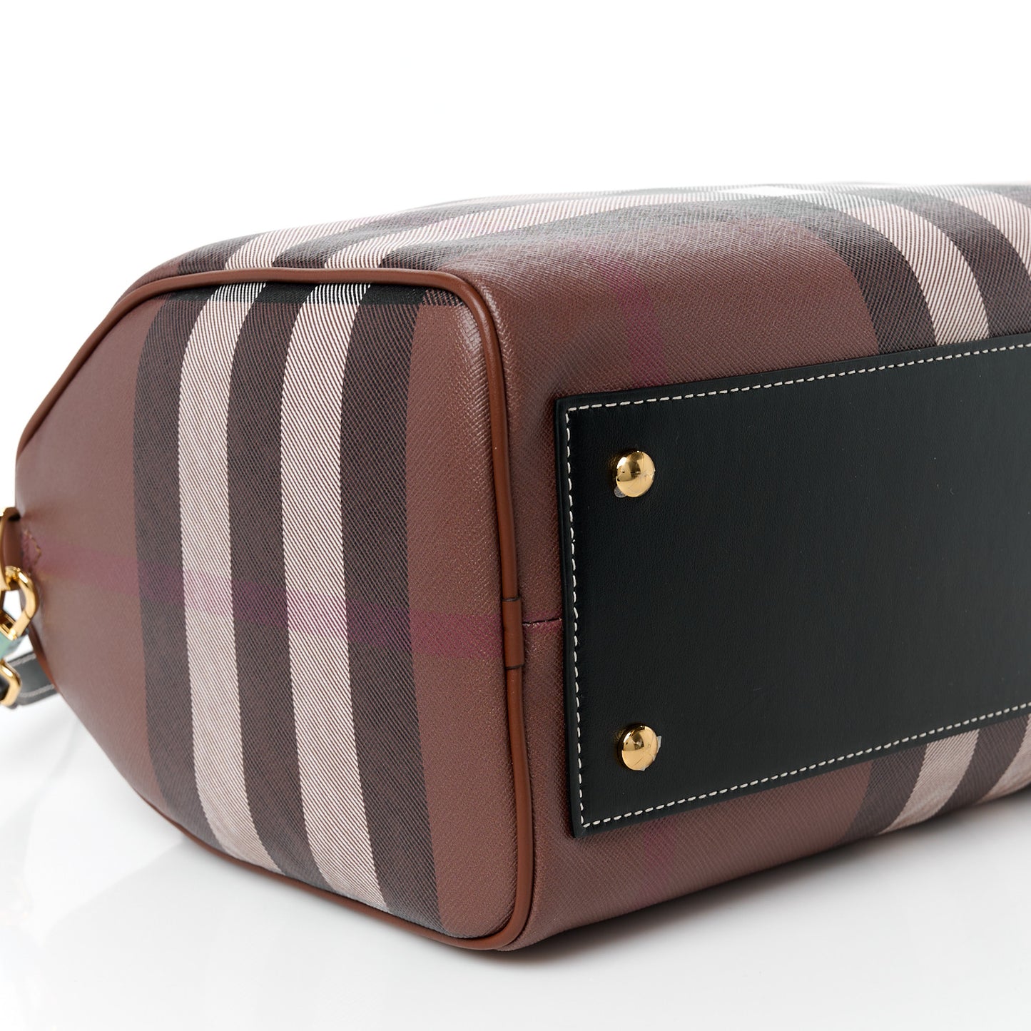 E-canvas Check Bowling Bag Dark Birch Brown